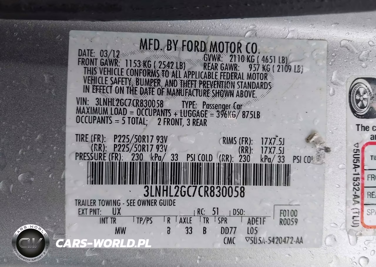 2012 Lincoln Mkz VIN:3LNHL2GC7CR830058 - 9