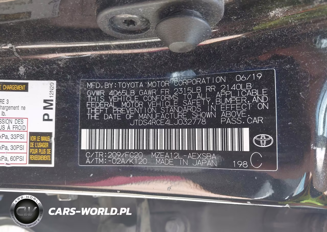 2020 Toyota Corolla Se VIN:JTDS4RCE4LJ032778 - 9