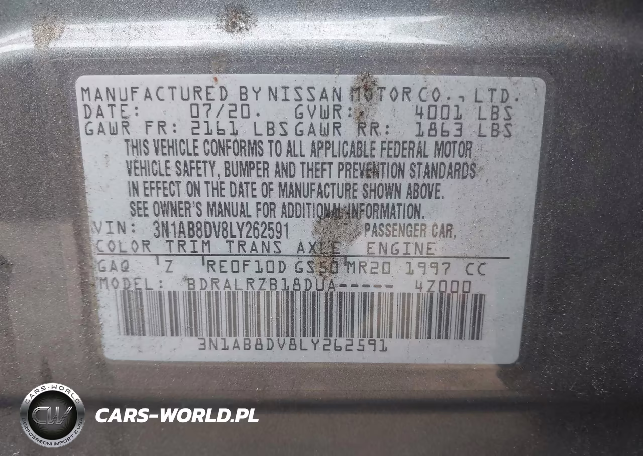 2020 Nissan Sentra Sr Xtronic Cvt VIN:3N1AB8DV8LY262591 - 9