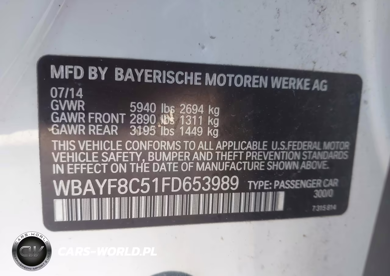2015 BMW 750Li xDrive VIN:WBAYF8C51FD653989 - 9
