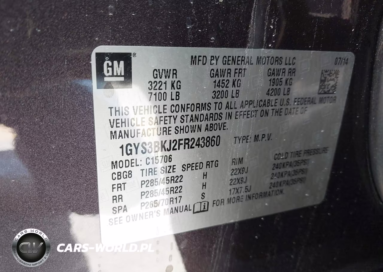 2015 Cadillac Escalade Luxury VIN:1GYS3BKJ2FR243860 - 9