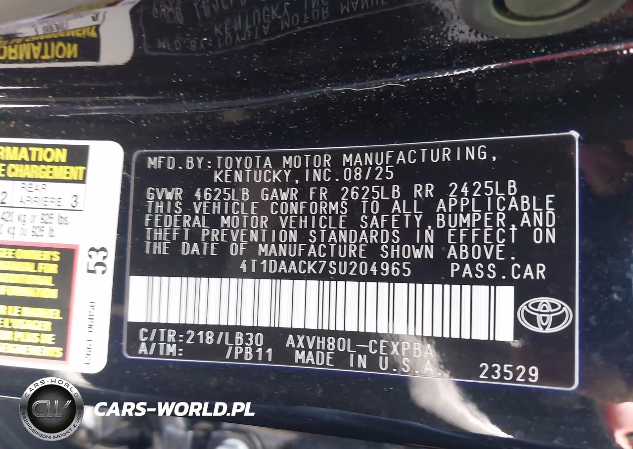 2025 Toyota Camry Xse VIN:4T1DAACK7SU204965 - 9