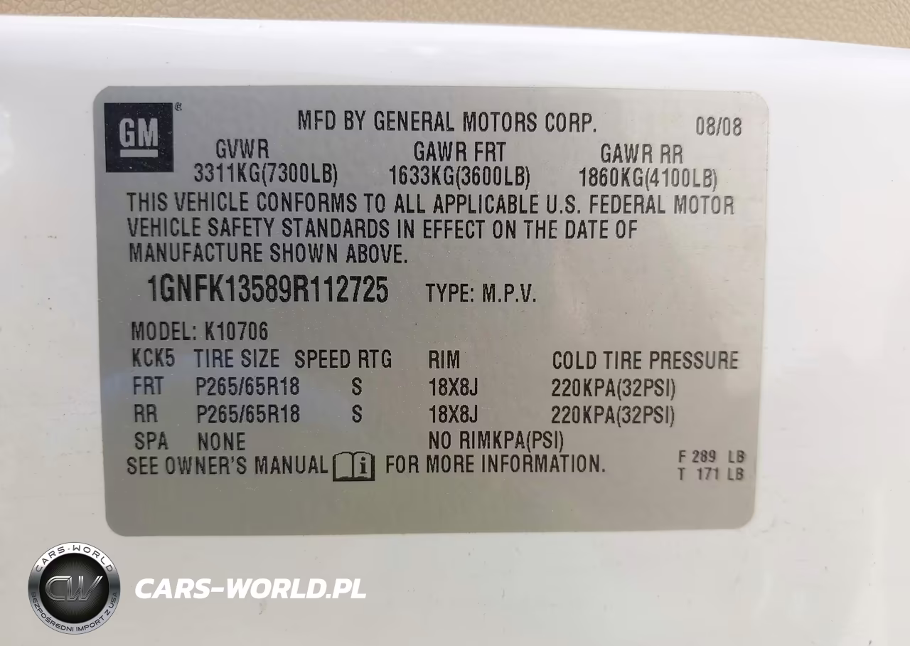 2009 Chevrolet Tahoe Hybrid VIN:1GNFK13589R112725 - 9