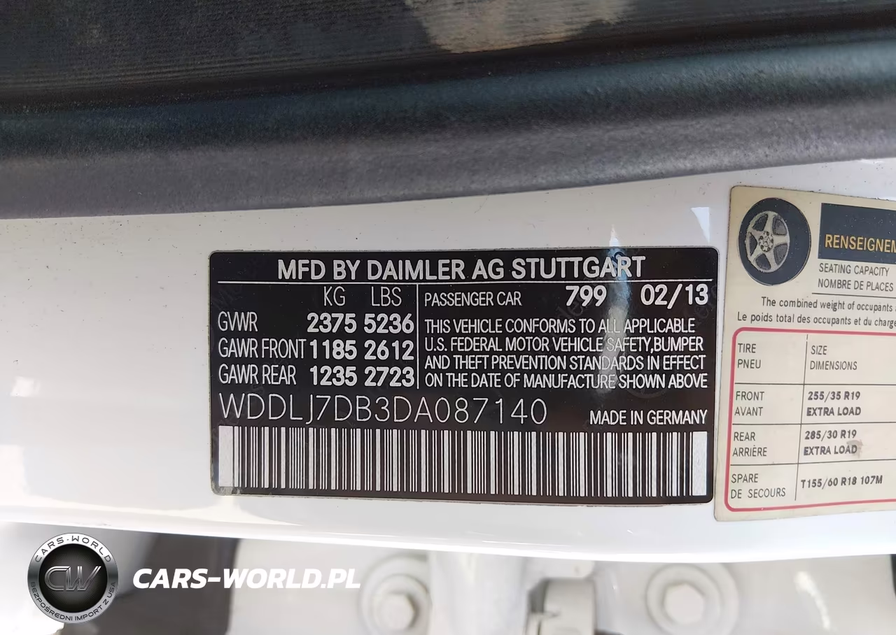 2013 Mercedes-Benz Cls 550 VIN:WDDLJ7DB3DA087140 - 9