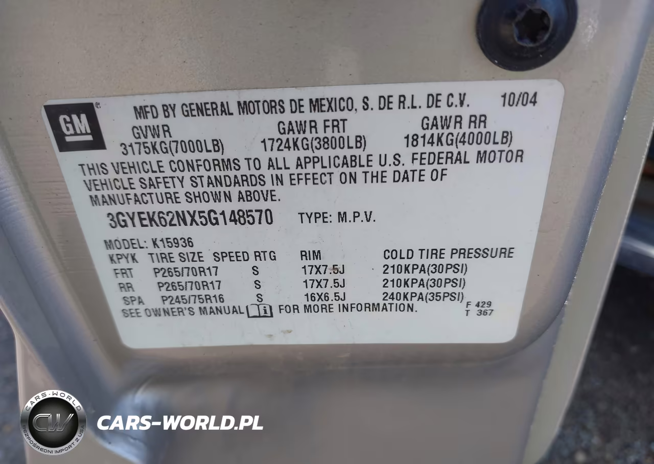 2005 Cadillac Escalade Ext Standard VIN:3GYEK62NX5G148570 - 9