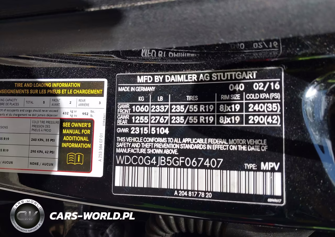 2016 Mercedes-Benz Glc 300 VIN:WDC0G4JB5GF067407 - 9