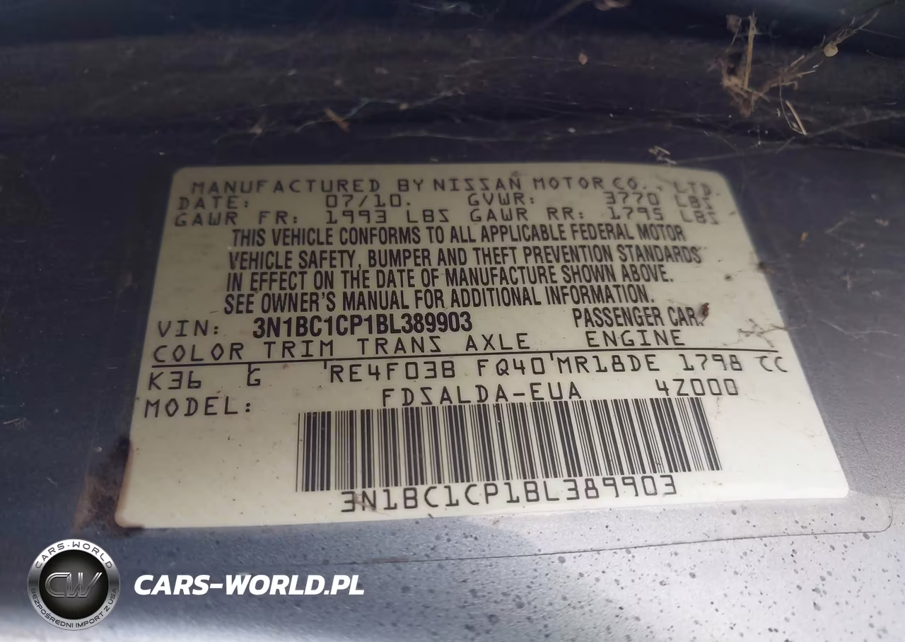 2011 Nissan Versa 1.8S VIN:3N1BC1CP1BL389903 - 9
