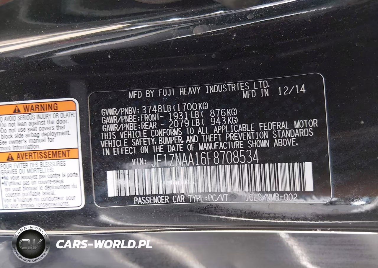 2015 Scion Fr-S VIN:JF1ZNAA16F8708534 - 9