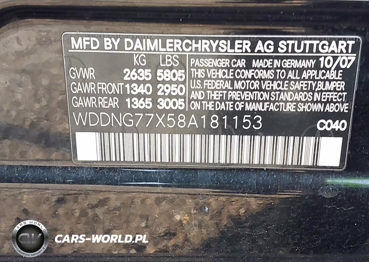 2008 Mercedes-Benz S 63 Amg VIN:WDDNG77X58A181153 - 9