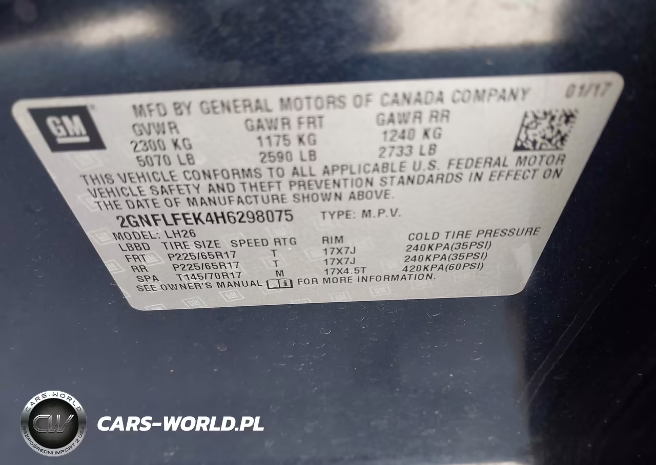 2017 Chevrolet Equinox Lt VIN:2GNFLFEK4H6298075 - 9