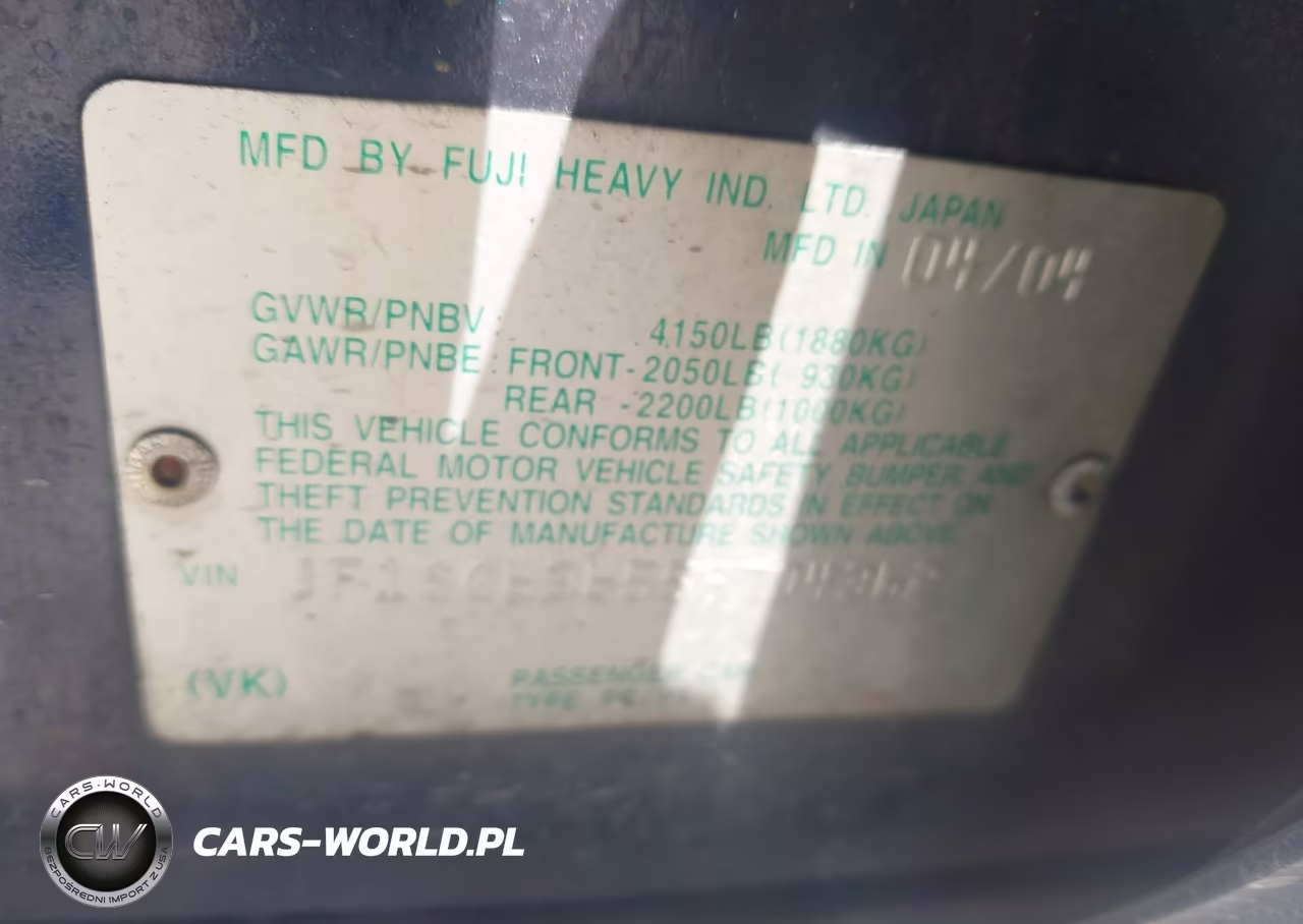 2005 Subaru Forester 2.5X VIN:JF1SG63655H704362 - 9
