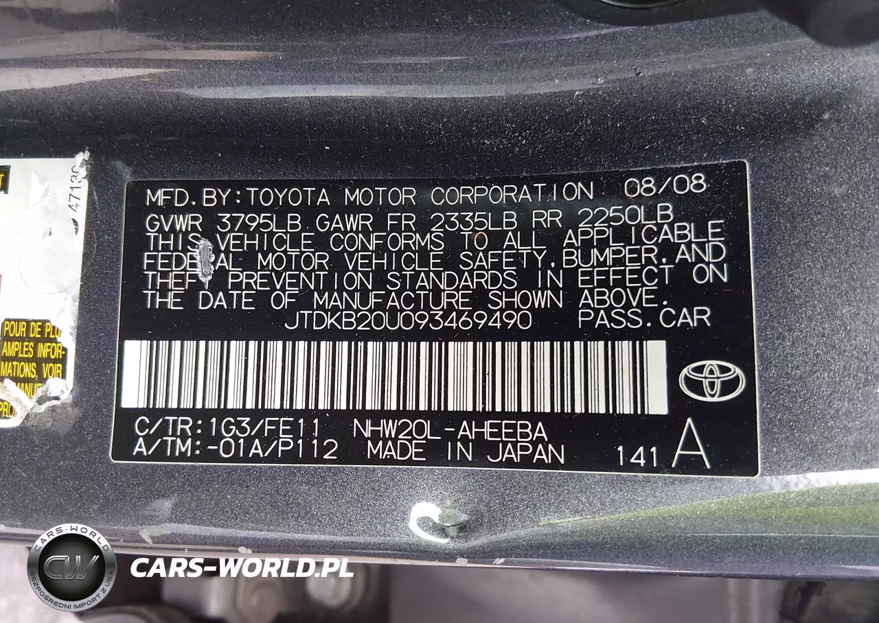 2009 Toyota Prius VIN:JTDKB20U093469490 - 9