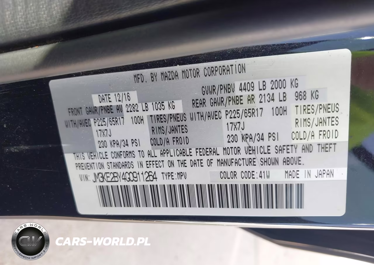 2016 Mazda Cx-5 Sport VIN:JM3KE2BY4G0911264 - 9