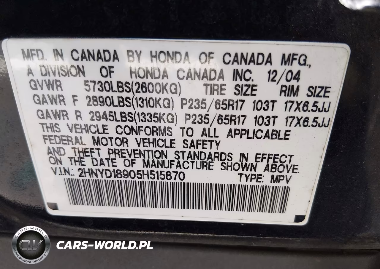 2005 Acura Mdx VIN:2HNYD18905H515870 - 9