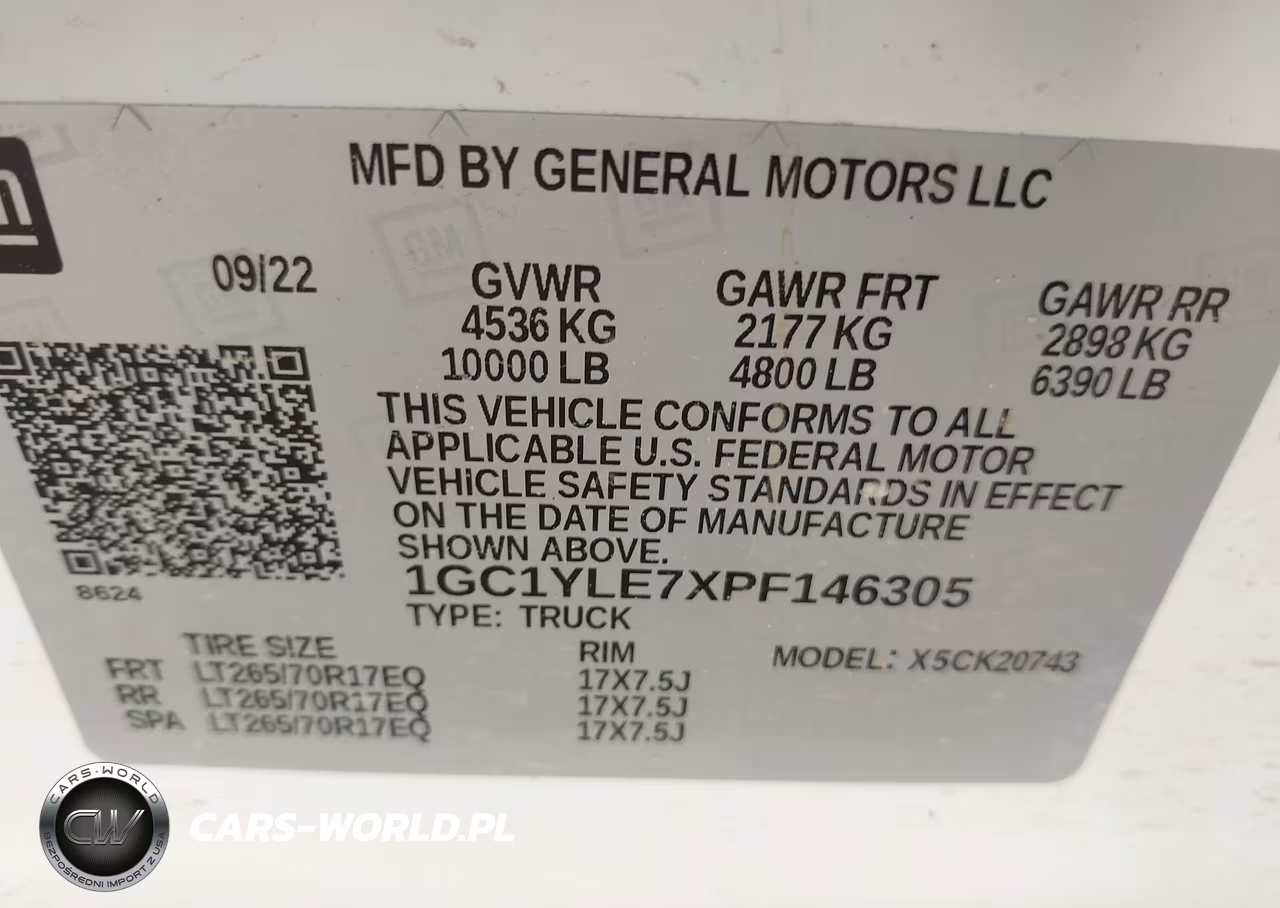 2023 Chevrolet Silverado 2500Hd 4Wd Standard Bed Wt VIN:1GC1YLE7XPF146305 - 9
