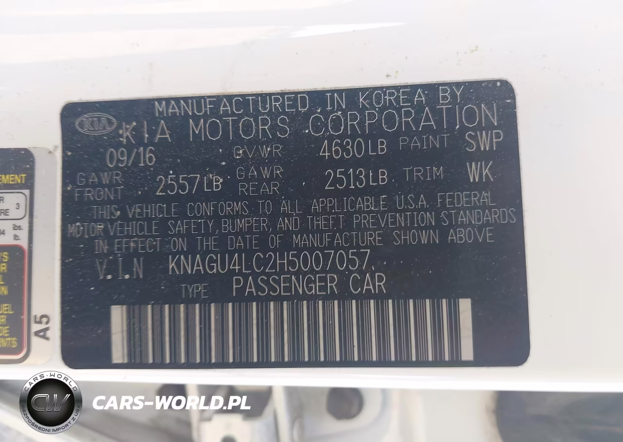 2017 Kia Optima Hybrid Ex VIN:KNAGU4LC2H5007057 - 9
