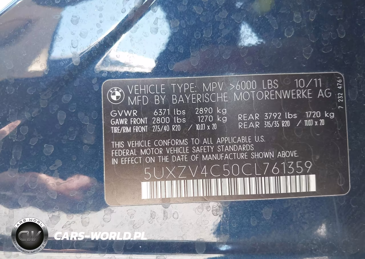 2012 BMW X5 xDrive35I-xDrive35I Premium-xDrive35I Sport Activity VIN:5UXZV4C50CL761359 - 9