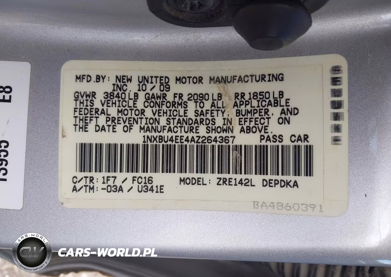 2010 Toyota Corolla Le VIN:1NXBU4EE4AZ264367 - 9