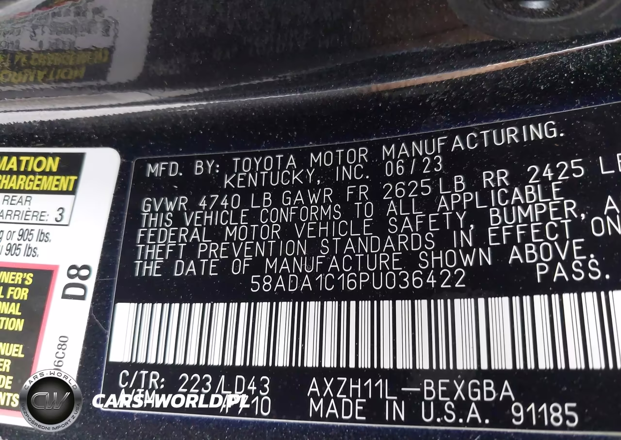 2023 Lexus Es 300H VIN:58ADA1C16PU036422 - 9