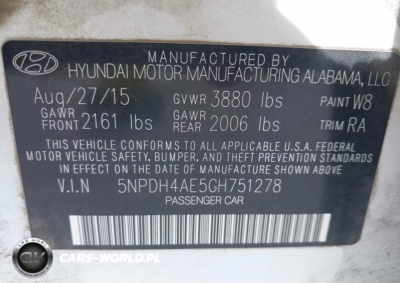 2016 Hyundai Elantra Se VIN:5NPDH4AE5GH751278 - 9