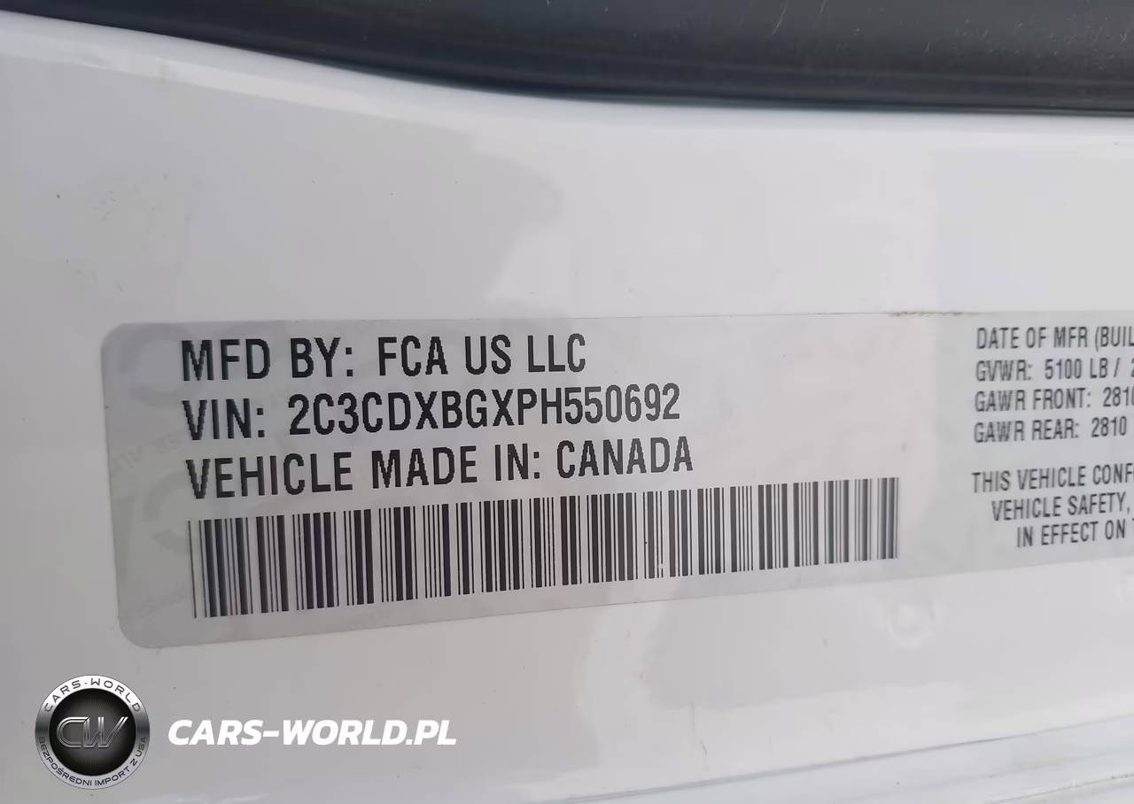 2023 Dodge Charger Sxt VIN:2C3CDXBGXPH550692 - 9