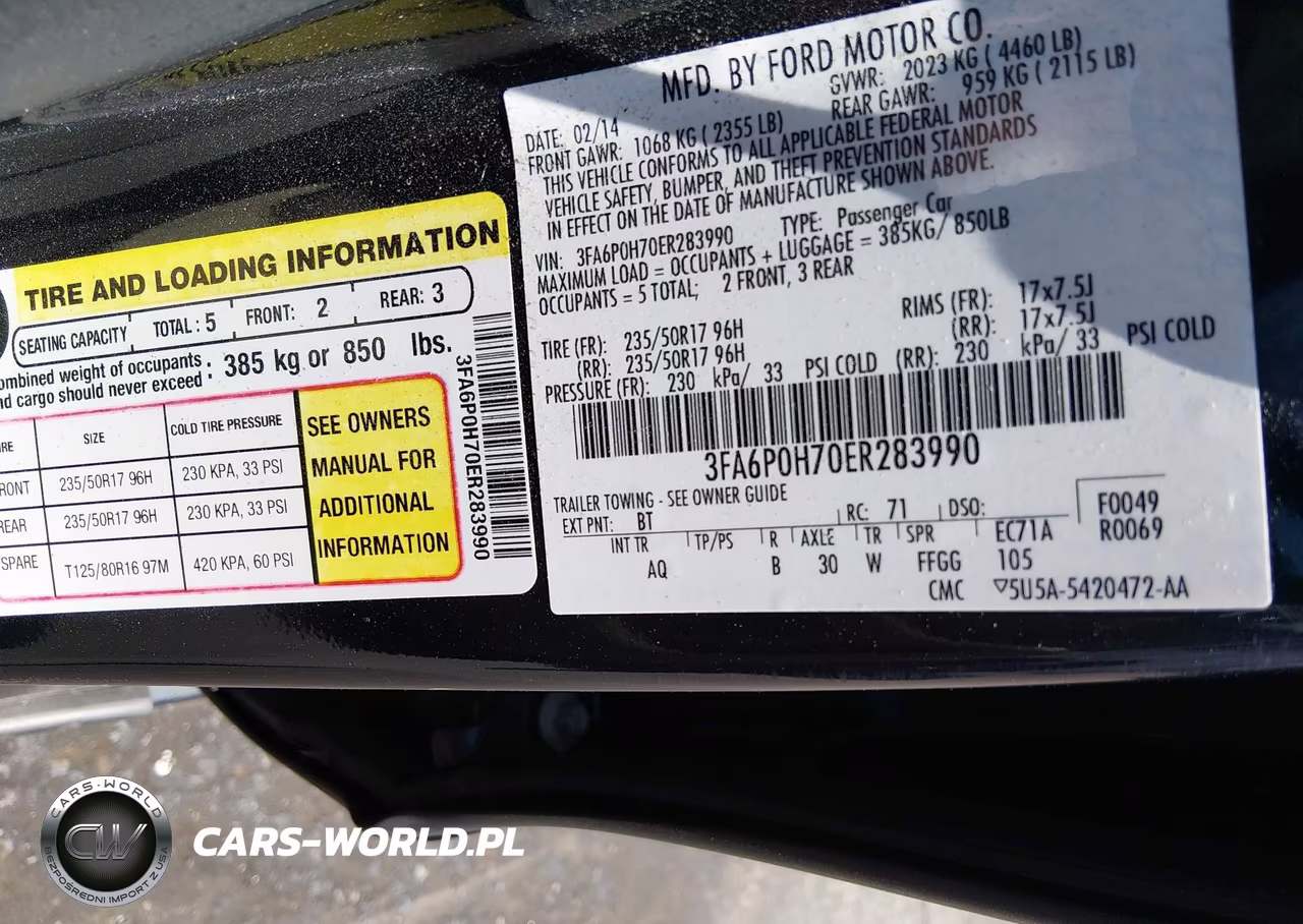 2014 Ford Fusion Se VIN:3FA6P0H70ER283990 - 9
