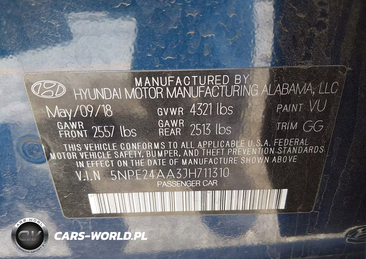 2018 Hyundai Sonata Eco VIN:5NPE24AA3JH711310 - 9