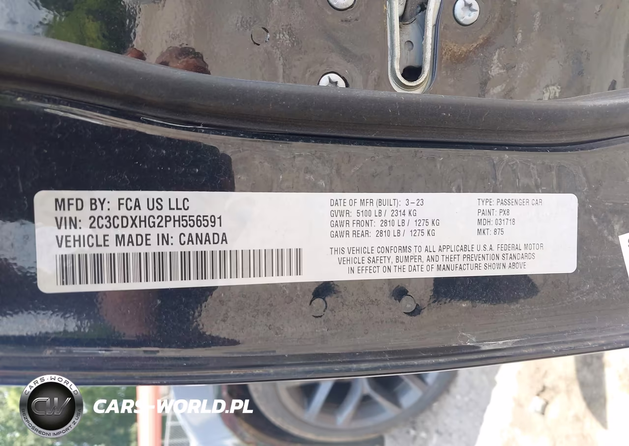 2023 Dodge Charger Gt VIN:2C3CDXHG2PH556591 - 9