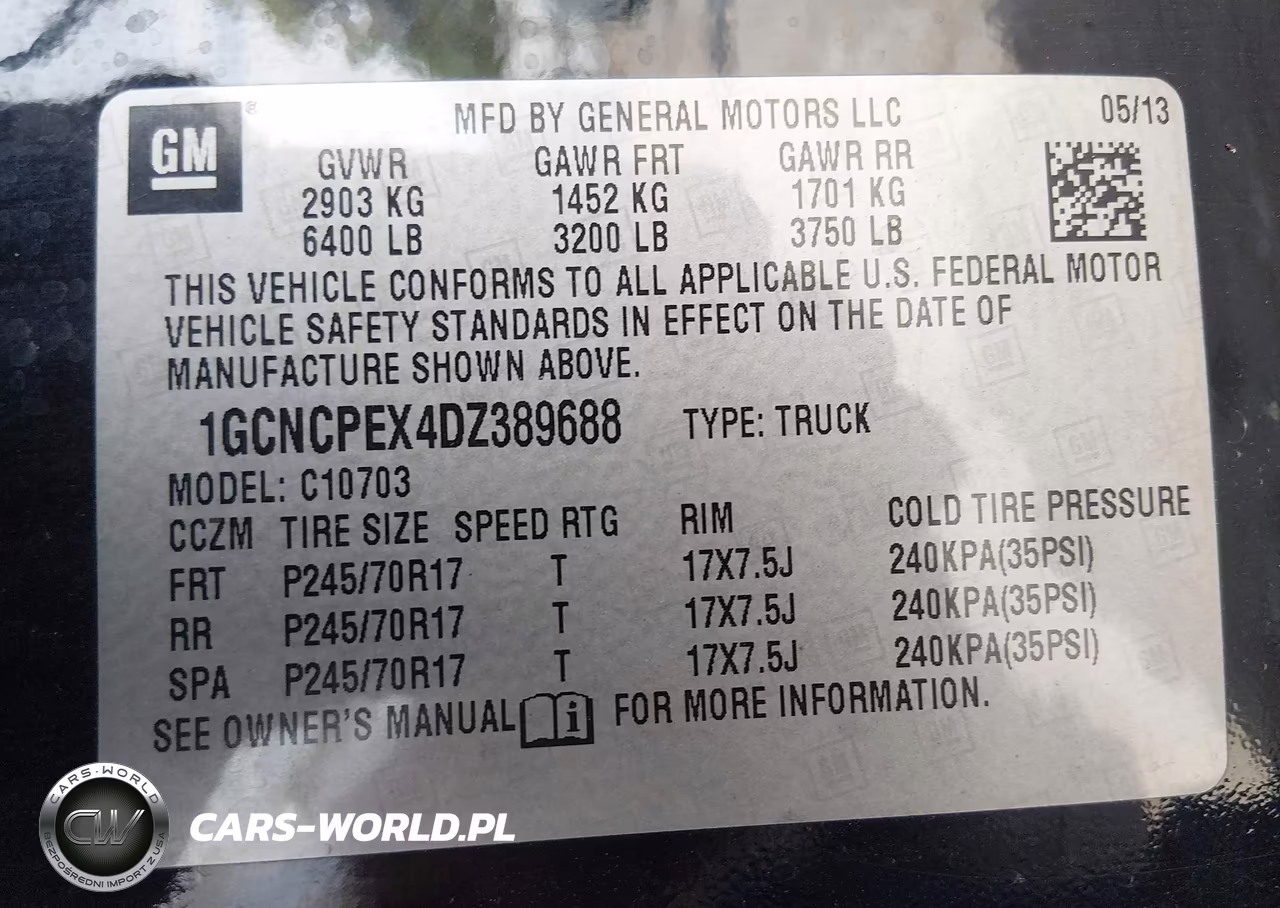 2013 Chevrolet Silverado 1500 Work Truck VIN:1GCNCPEX4DZ389688 - 9