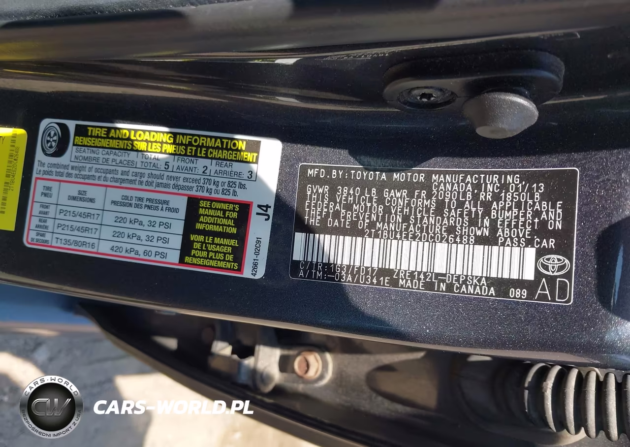 2013 Toyota Corolla S VIN:2T1BU4EE2DC026488 - 9