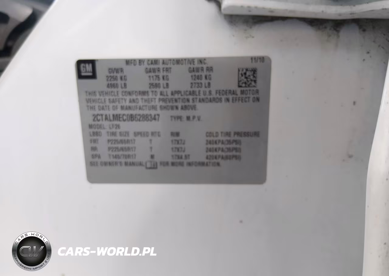 2011 GMC Terrain Sle VIN:2CTALMEC0B6288347 - 9