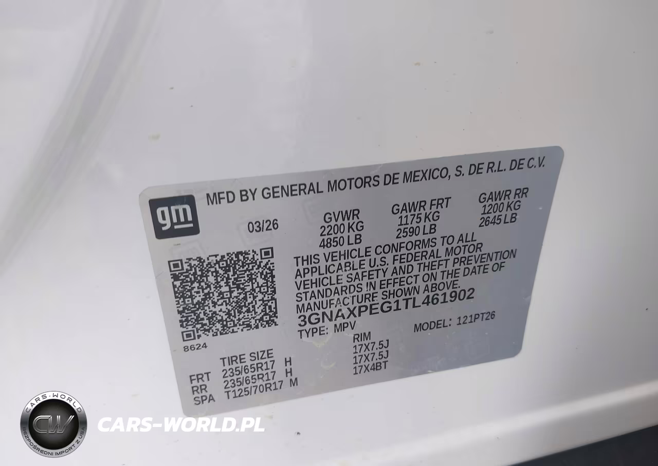 2026 Chevrolet Equinox Awd Lt VIN:3GNAXPEG1TL461902 - 9