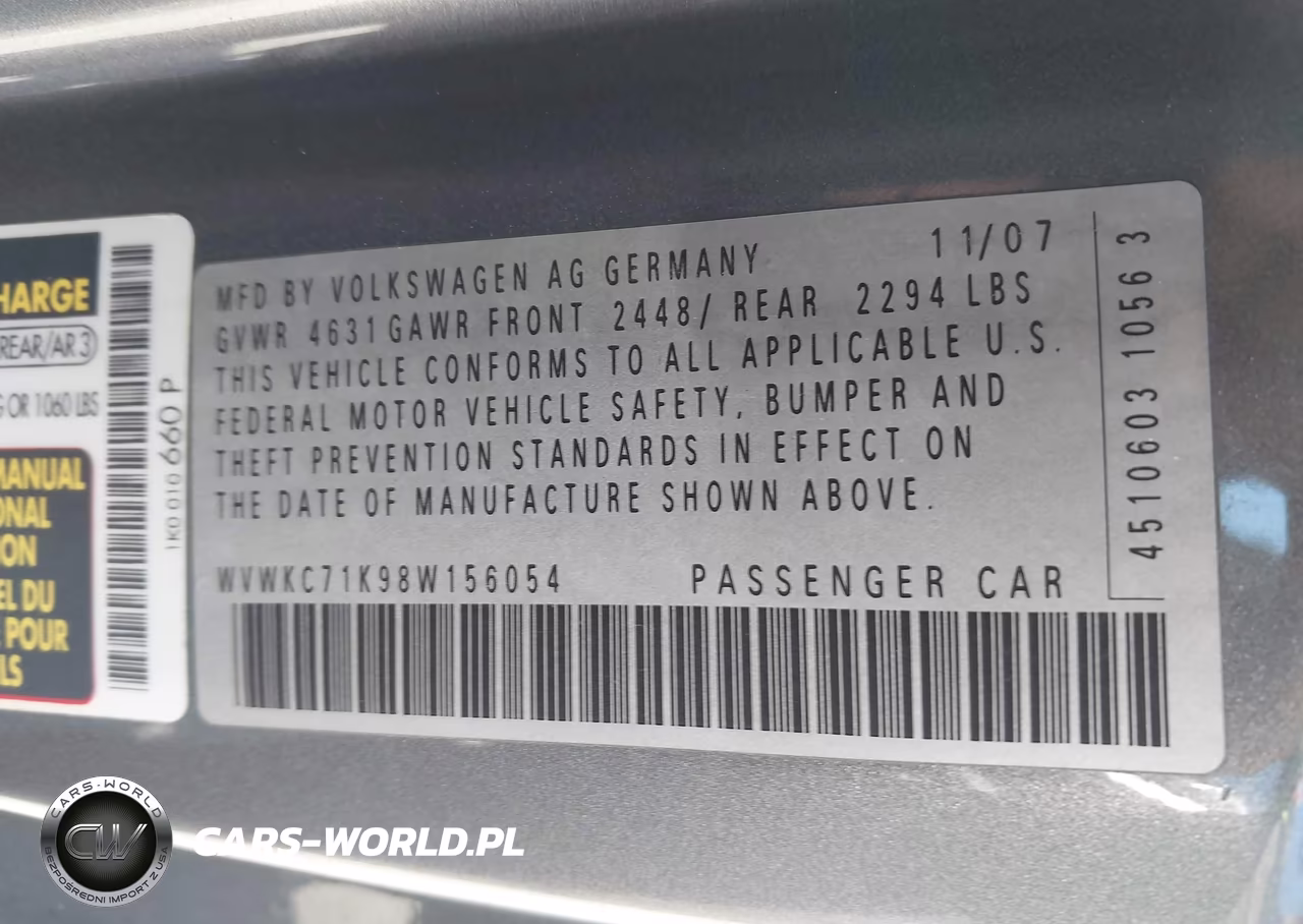 2008 Volkswagen R32 VIN:WVWKC71K98W156054 - 9