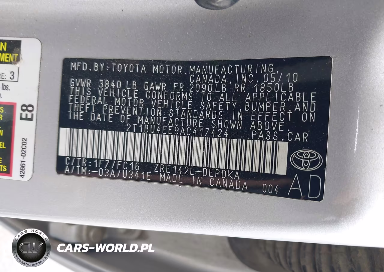 2010 Toyota Corolla Le VIN:2T1BU4EE9AC417424 - 9