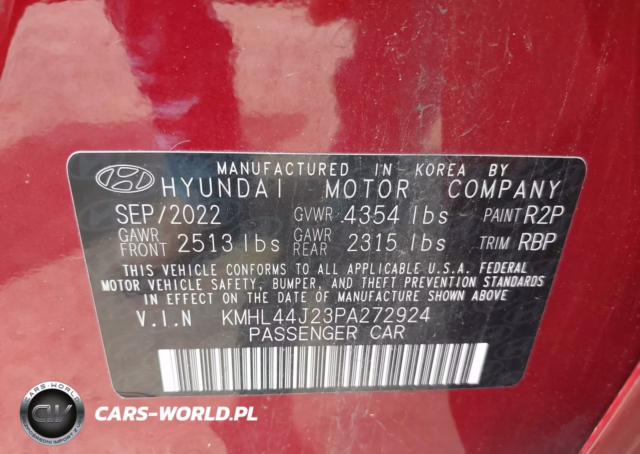 2023 Hyundai Sonata Sel Plus VIN:KMHL44J23PA272924 - 9