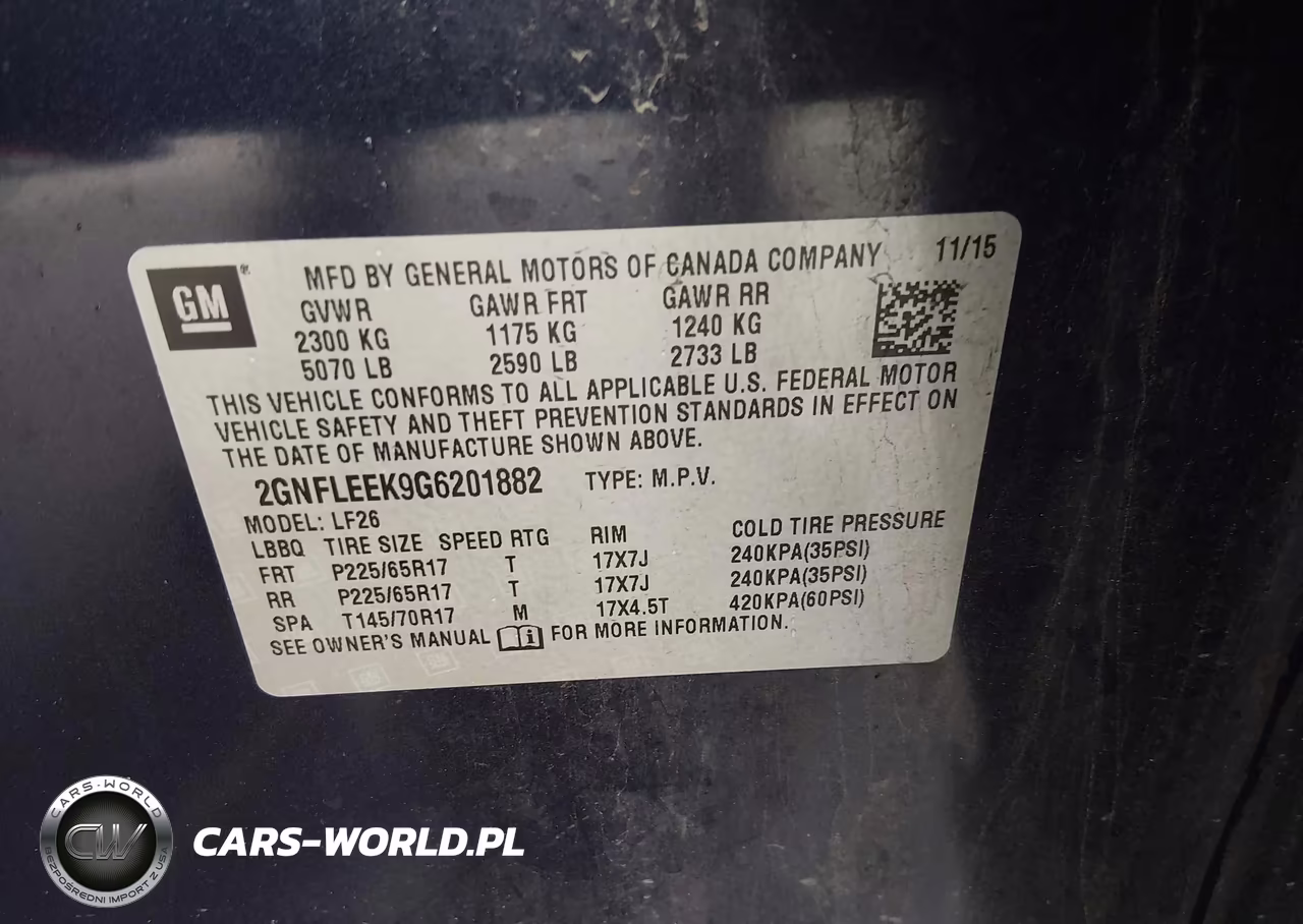 2016 Chevrolet Equinox Ls VIN:2GNFLEEK9G6201882 - 9