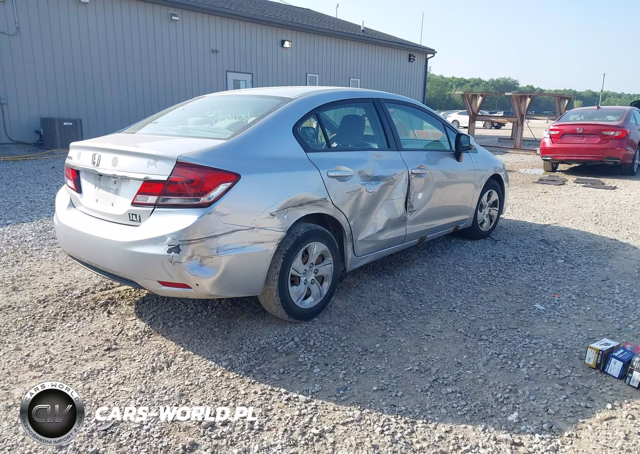 2013 Honda Civic Lx VIN:19XFB2F56DE069274 - 4