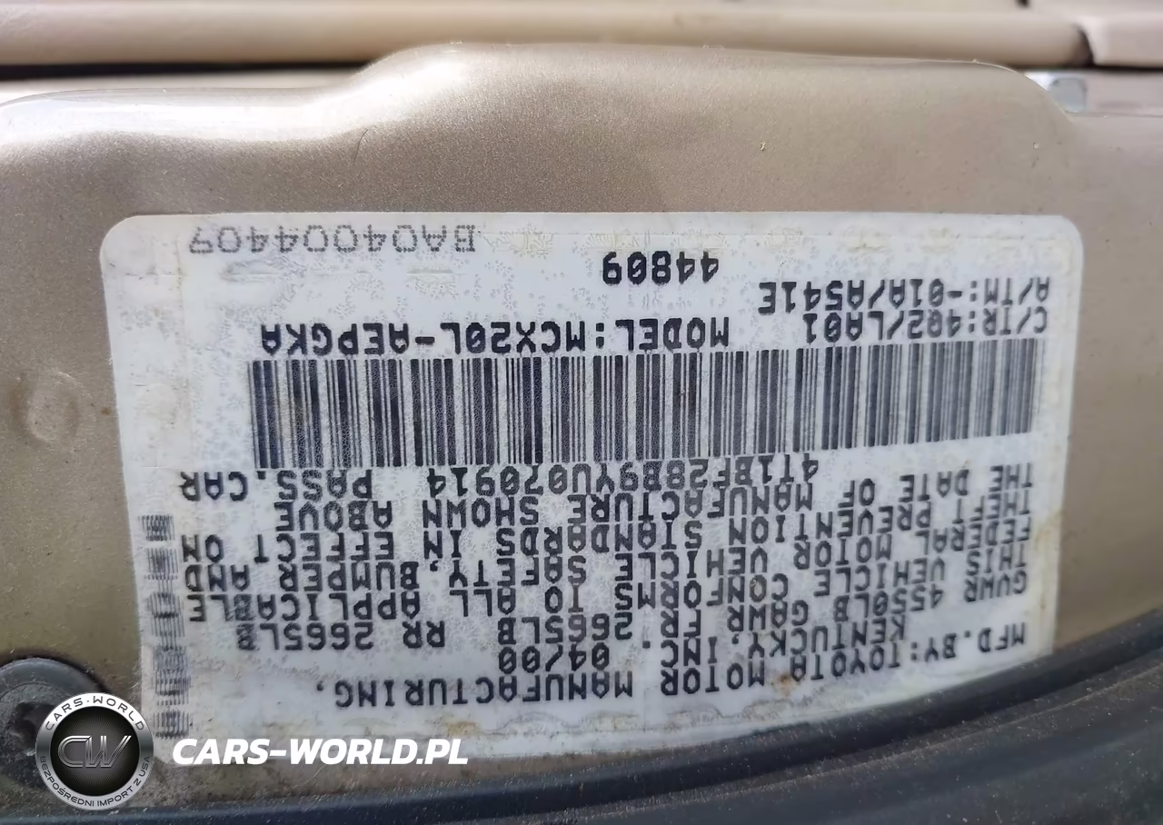 2000 Toyota Avalon Xls VIN:4T1BF28B9YU070914 - 9