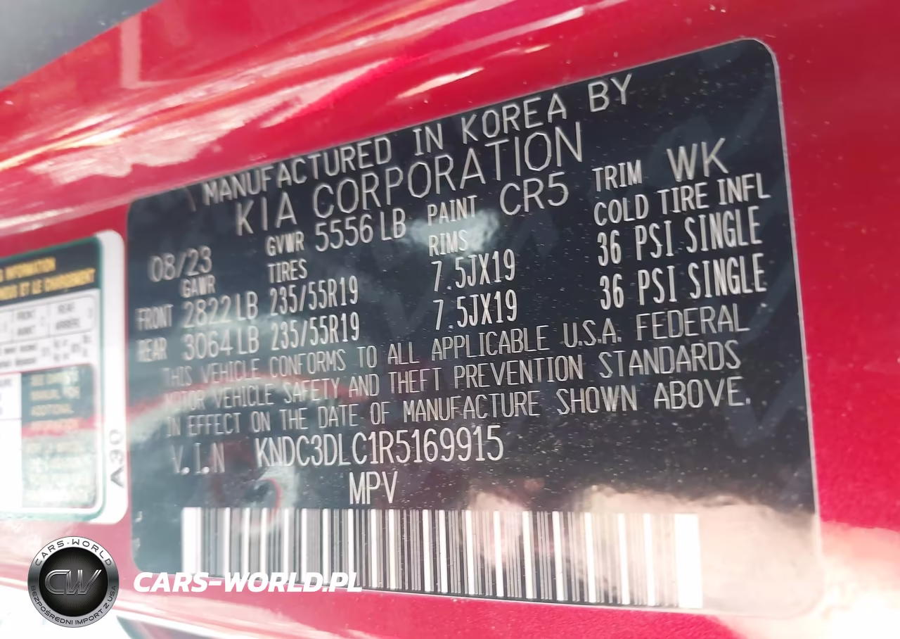 2024 Kia Ev6 Wind VIN:KNDC3DLC1R5169915 - 9