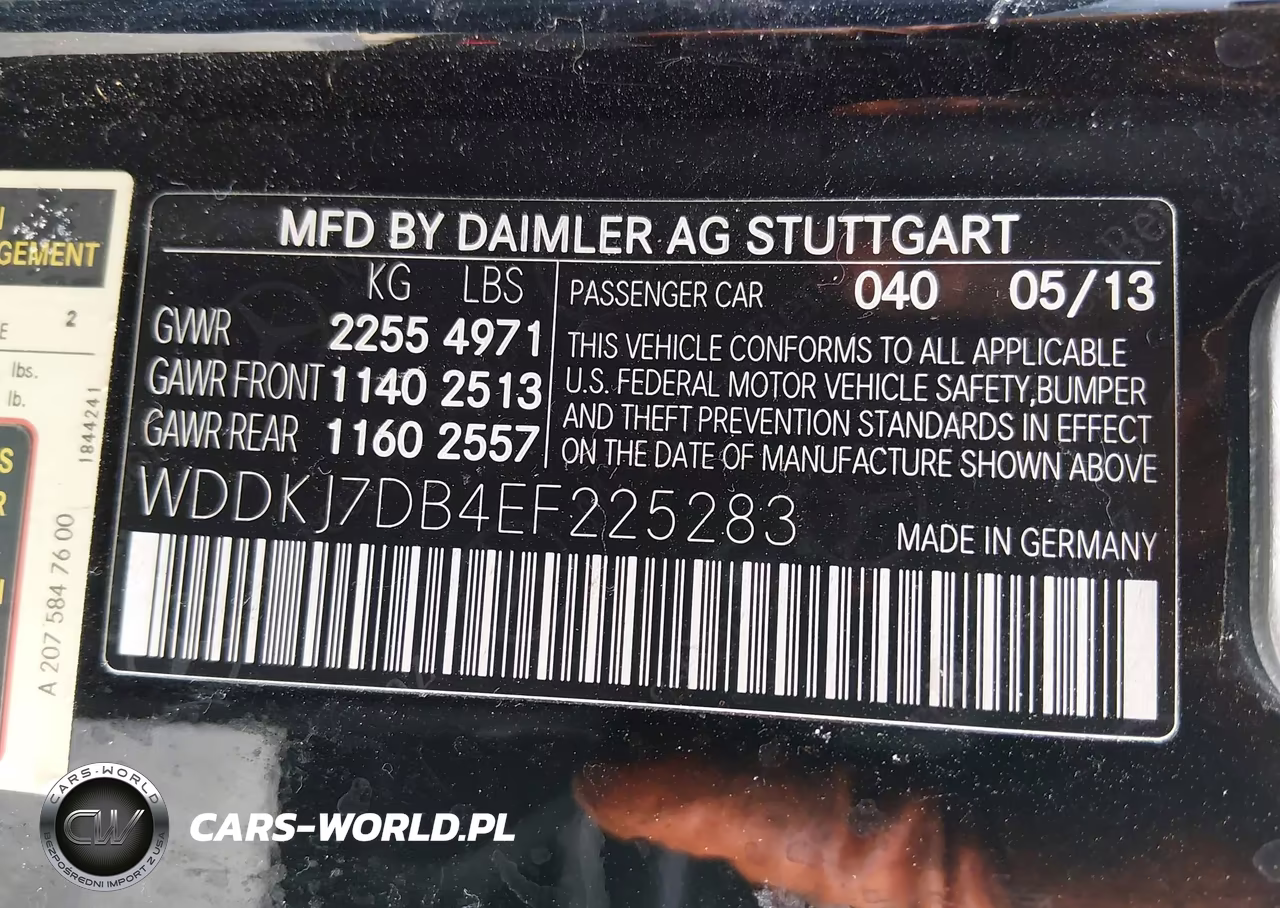 2014 Mercedes-Benz E 550 VIN:WDDKJ7DB4EF225283 - 9