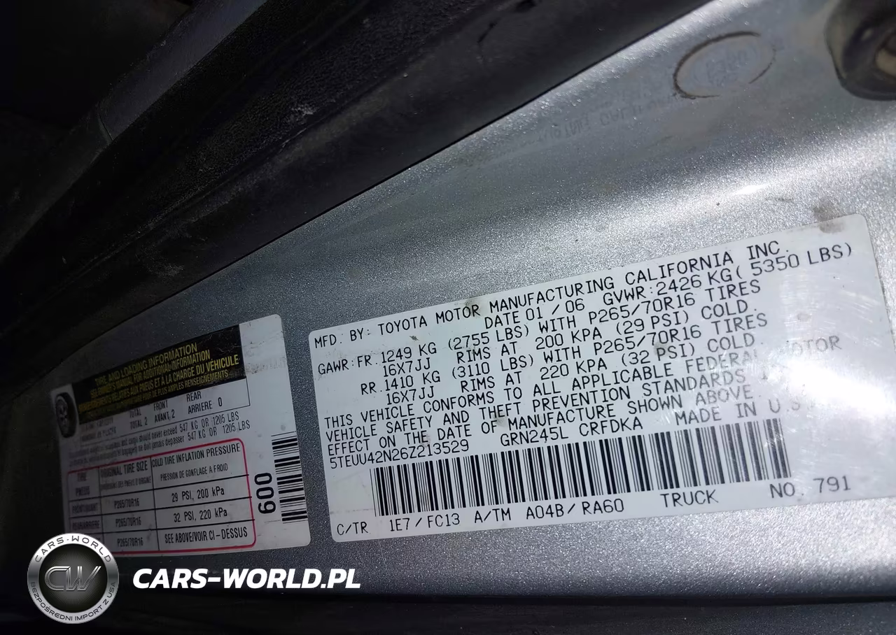 2006 Toyota Tacoma Base V6 VIN:5TEUU42N26Z213529 - 9