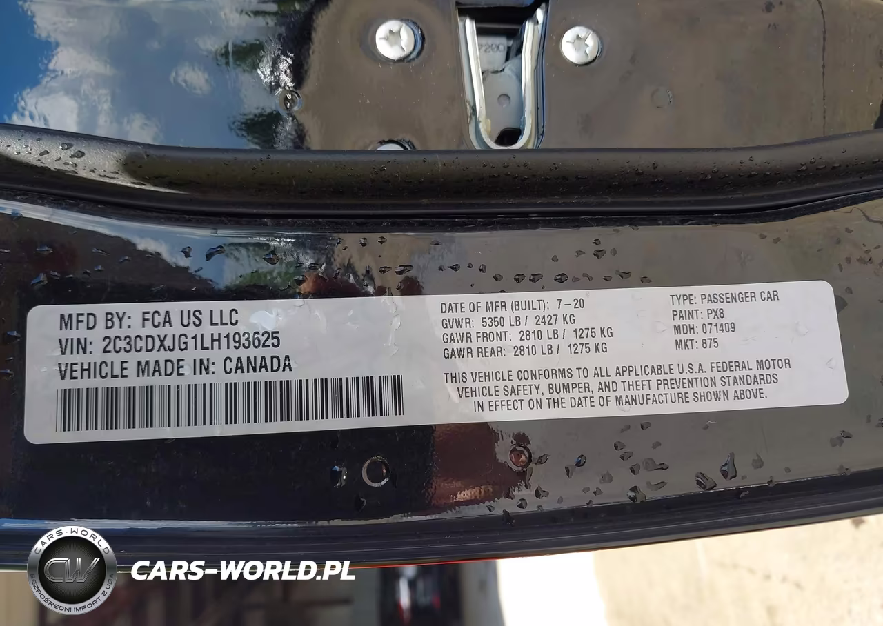 2020 Dodge Charger Sxt Awd VIN:2C3CDXJG1LH193625 - 9