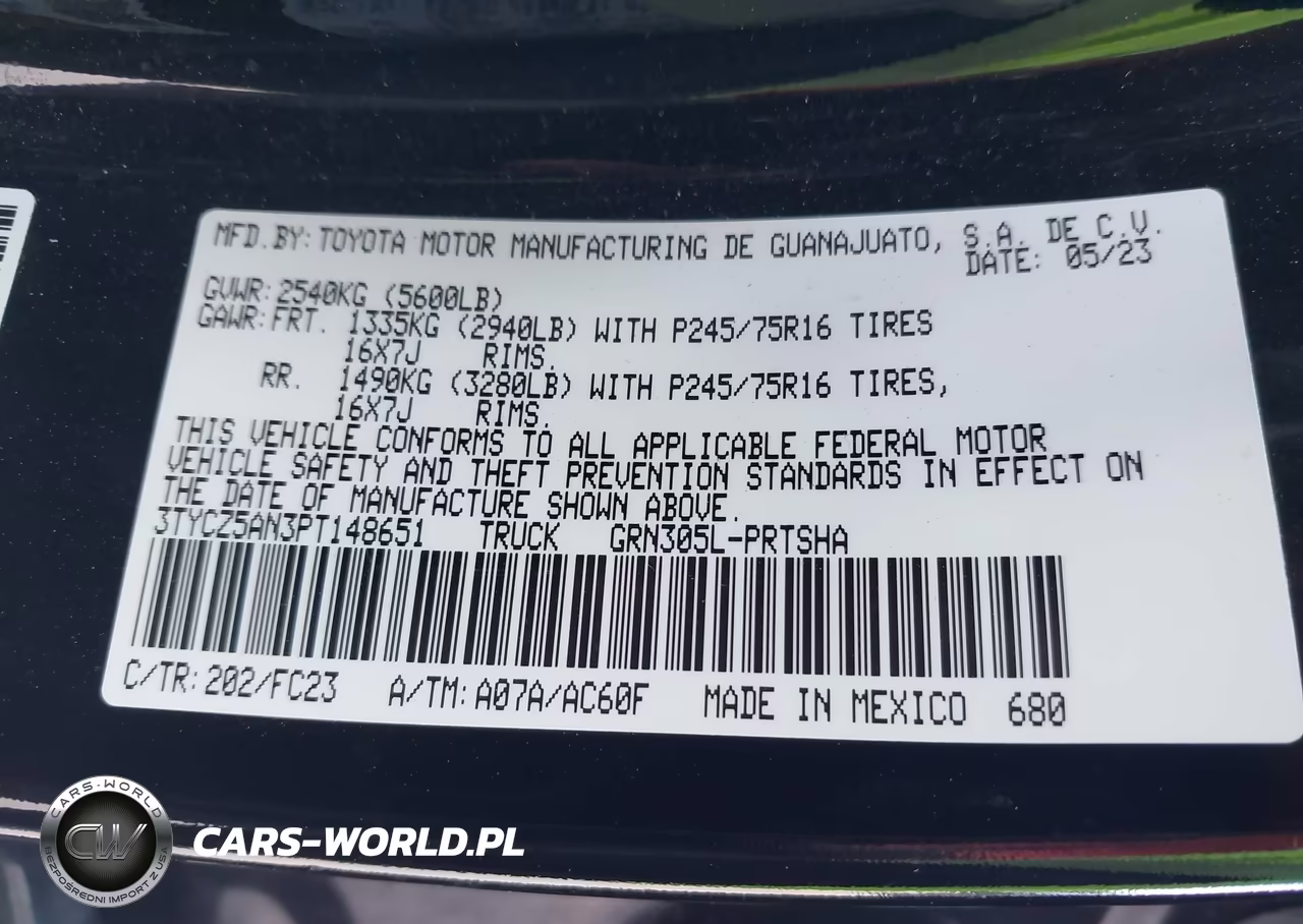 2023 Toyota Tacoma Sr5 V6 VIN:3TYCZ5AN3PT148651 - 9