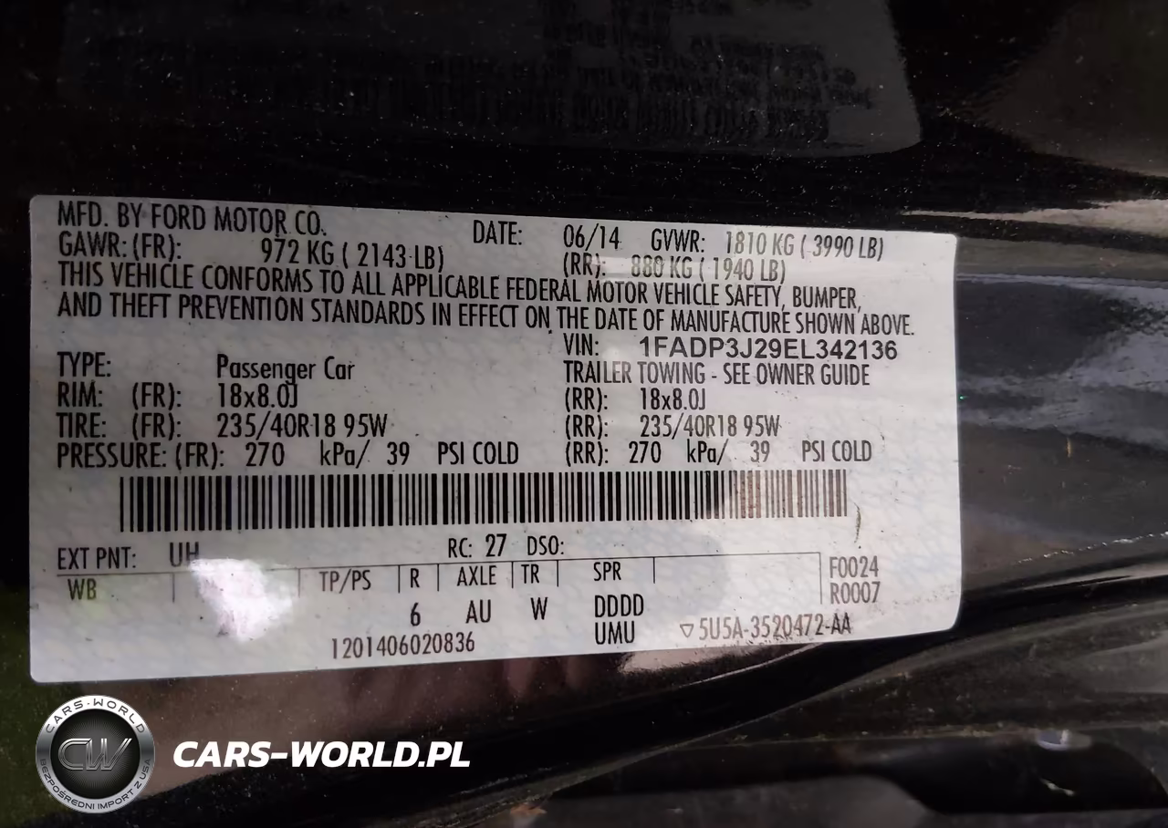 2014 Ford Focus Titanium VIN:1FADP3J29EL342136 - 9