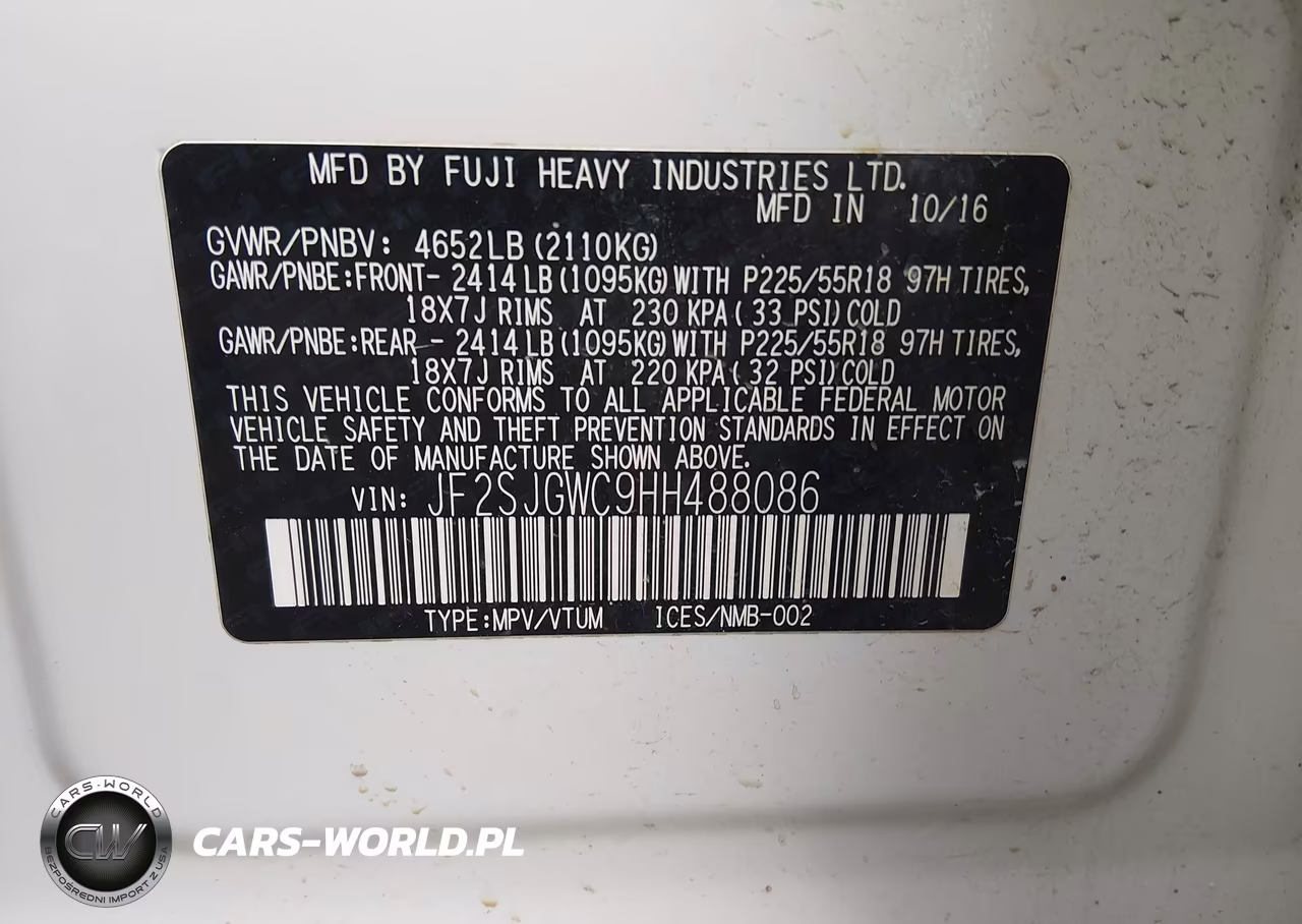 2017 Subaru Forester 2.0Xt Touring VIN:JF2SJGWC9HH488086 - 9