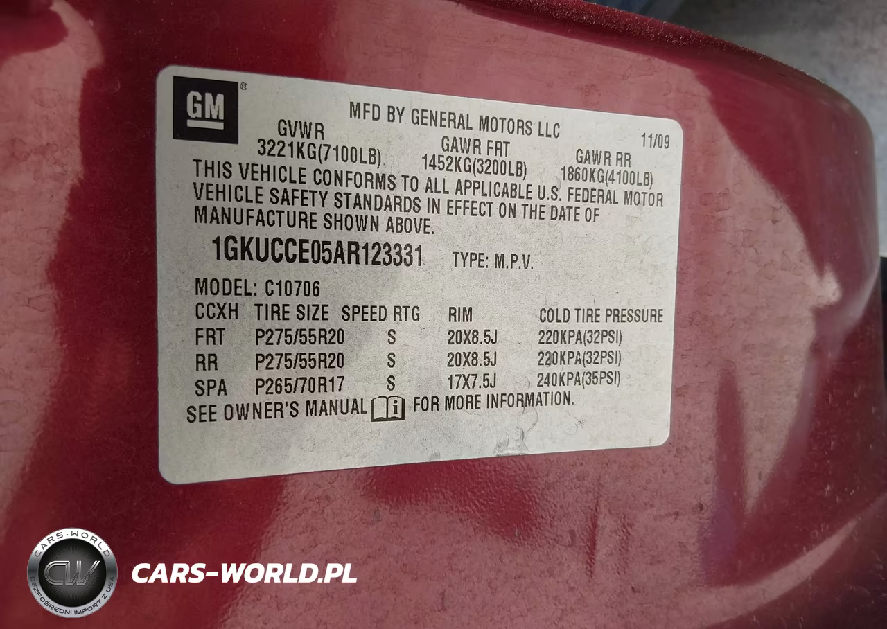 2010 GMC Yukon Slt VIN:1GKUCCE05AR123331 - 9
