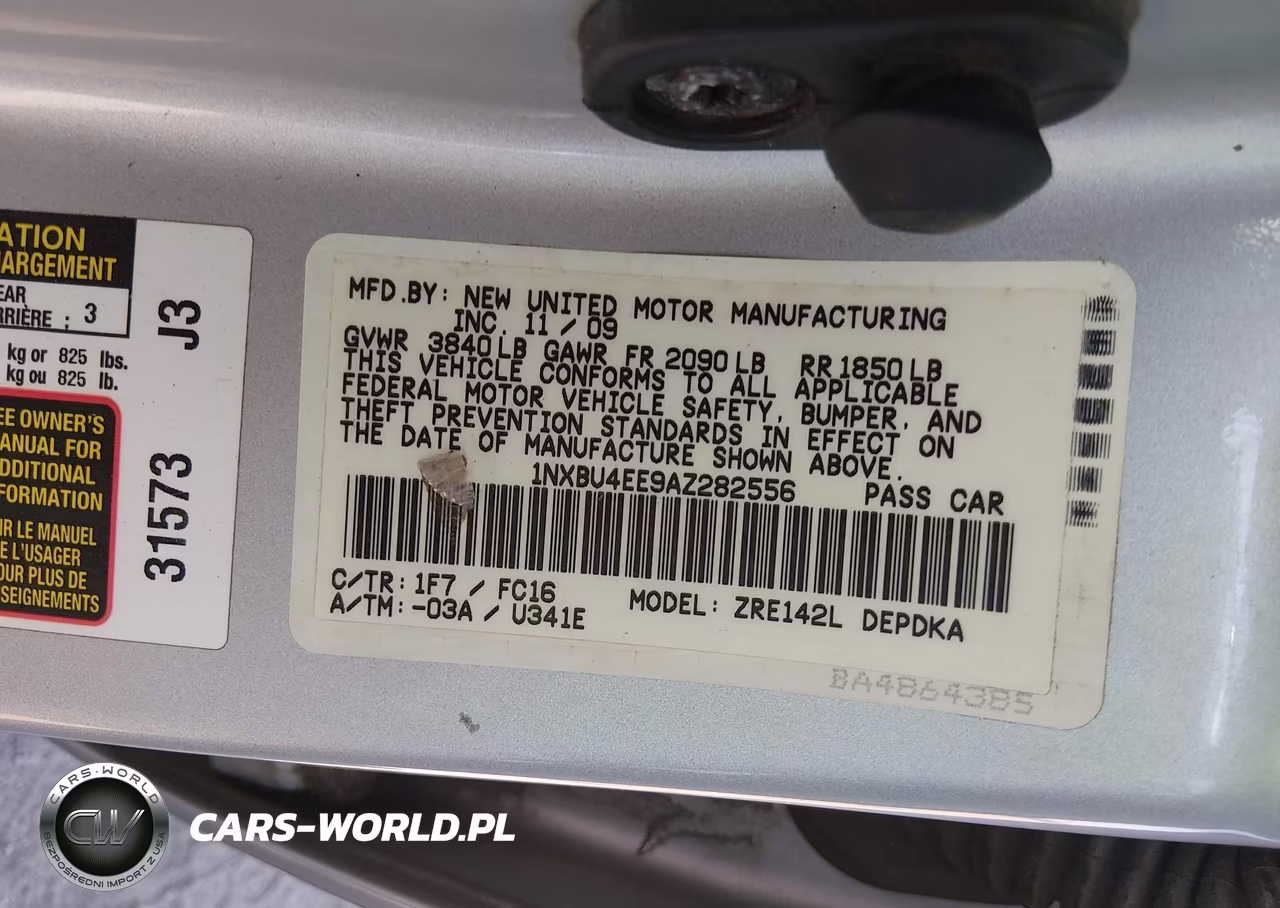 2010 Toyota Corolla Le VIN:1NXBU4EE9AZ282556 - 9