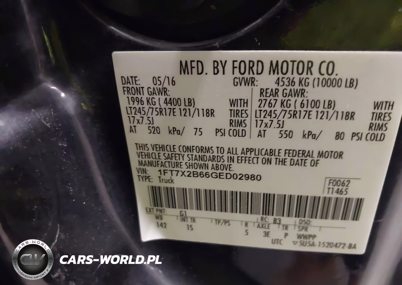 2016 Ford F-250 Lariat-Xl-Xlt VIN:1FT7X2B66GED02980 - 9