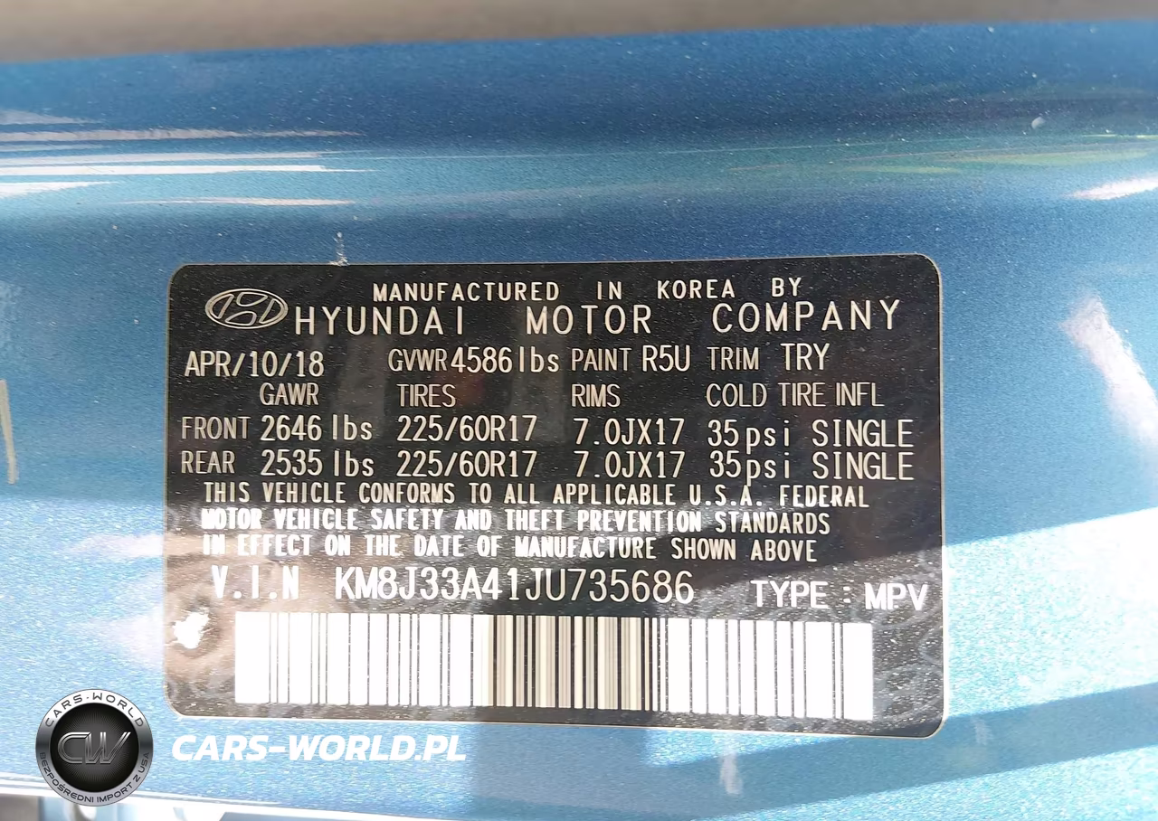 2018 Hyundai Tucson Sel Plus VIN:KM8J33A41JU735686 - 9