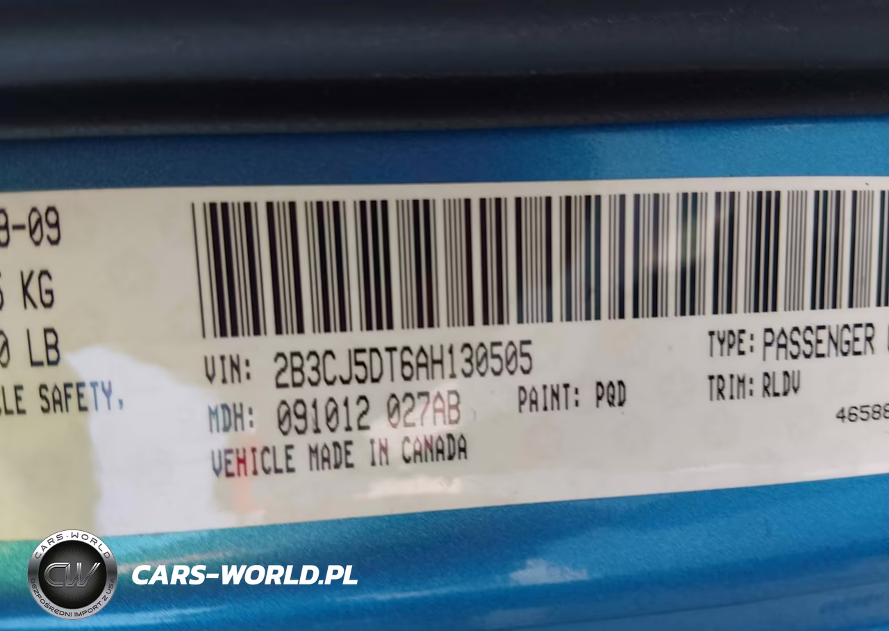 2010 Dodge Challenger R-T VIN:2B3CJ5DT6AH130505 - 9
